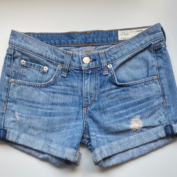 Rag & Bone for Aritzia - cuffed denim shorts